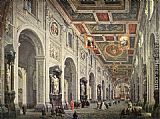 Famous Giovanni Paintings - Interior of the San Giovanni in Laterano in Rome